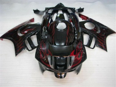 Buy 1995-1998 Black Red Flame Honda CBR600 F3 Bike Fairings