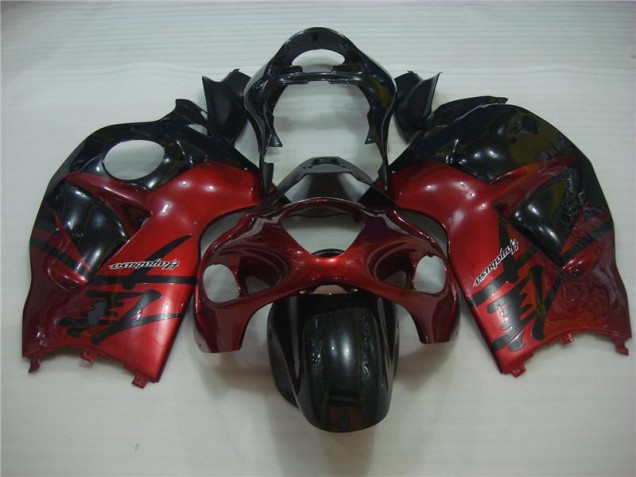 Buy 1996-2007 Red Black Suzuki GSXR 1300 Hayabusa Motorcycle Fairing Kit