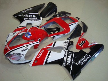 Buy 1998-1999 Black Red Stickers Yamaha YZF R1 Motorcycle Fairings