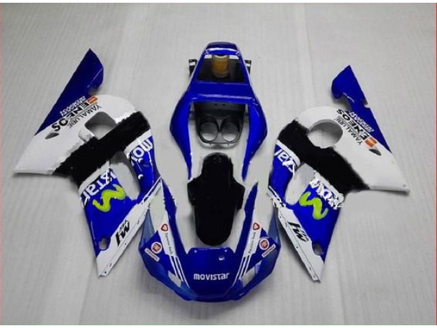 Buy 1998-2002 Blue Green White Yamaha YZF R6 Motorbike Fairing