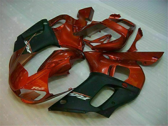 Buy 1998-2002 Black Brown Yamaha YZF R6 Motor Bike Fairings