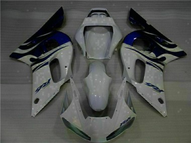 Buy 1998-2002 White Blue Yamaha R6 Fairings MF0888