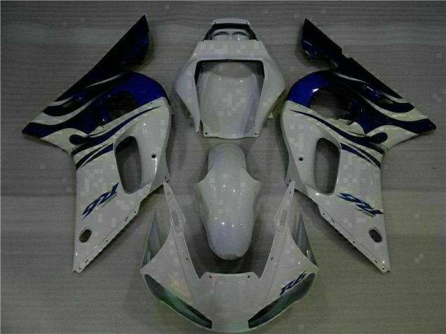 Buy 1998-2002 White Blue Yamaha YZF R6 Bike Fairings