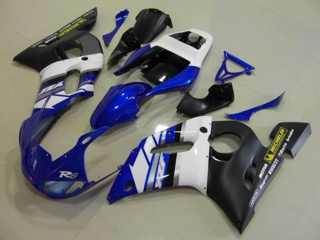 Buy 1998-2002 Blue White and Black Yamaha YZF R6 Motorcylce Fairings Buy 1998-2002 Blue White and Black Yamaha YZF R6 Motorcylce Fairings