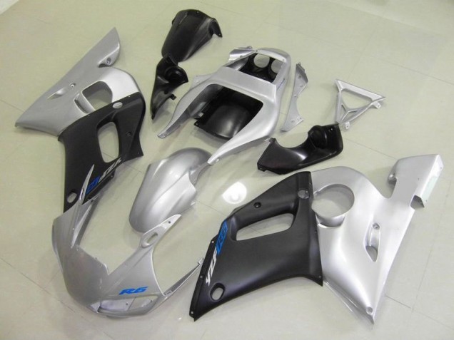 Buy 1998-2002 Black Silver Yamaha YZF R6 Motorcycle Fairings Kit Buy 1998-2002 Black Silver Yamaha YZF R6 Motorcycle Fairings Kit