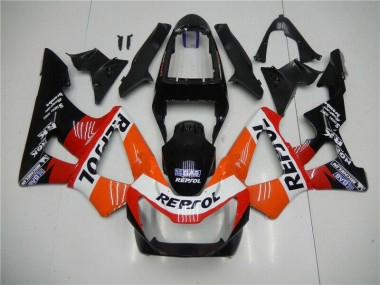 Buy 2000-2001 Orange Red Black Repsol Honda CBR900RR 929RR Motorbike Fairing Kits