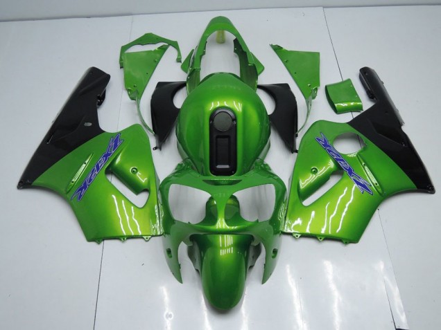 Buy 2000-2001 Green and Black Kawasaki ZX12R Motorcycle Fairing Kits