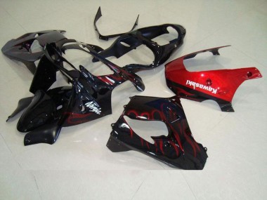 Buy 2000-2001 Red Flame Kawasaki ZX9R Motorbike Fairing