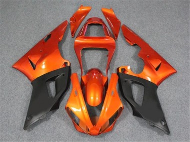 Buy 2000-2001 Orange Black Yamaha YZF R1 Motorcycle Fairings Kit