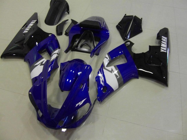 Buy 2000-2001 Blue Black White Yamaha YZF R1 Motorcycle Fairings Kit
