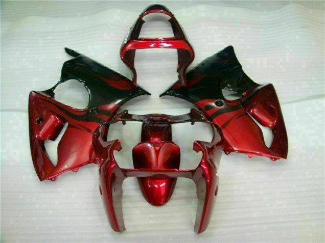 Buy 2000-2002 Red Black Kawasaki ZX6R Bike Fairing Kit