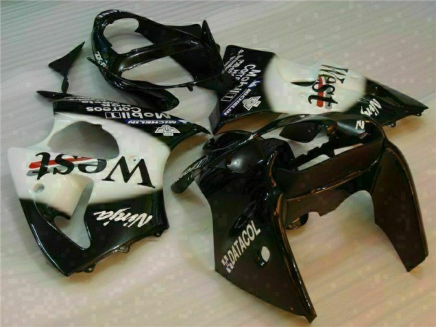 Buy 2000-2002 Black West Ninja Kawasaki ZX6R Motorcycle Fairings Kits