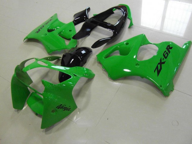 Buy 2000-2002 Green Black Tail Kawasaki ZX6R Motorbike Fairing Kits Buy 2000-2002 Green Black Tail Kawasaki ZX6R Motorbike Fairing Kits