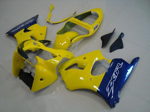Buy 2000-2002 Yellow Blue Kawasaki ZX6R Moto Fairings Buy 2000-2002 Yellow Blue Kawasaki ZX6R Moto Fairings