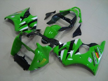 Buy 2000-2002 Green Black Kawasaki ZX6R Motor Fairings