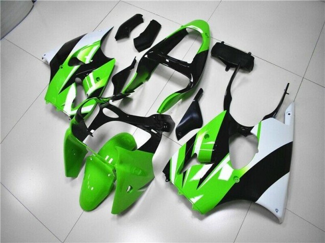 Buy 2000-2002 Green White Black Kawasaki ZX6R Bike Fairing Kit Buy 2000-2002 Green White Black Kawasaki ZX6R Bike Fairing Kit