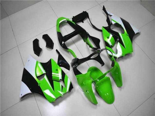 Buy 2000-2002 Green White Black Kawasaki ZX6R Bike Fairing Kit Buy 2000-2002 Green White Black Kawasaki ZX6R Bike Fairing Kit