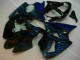 Buy 2000-2002 Black with Blue Flame Kawasaki ZX6R Motorbike Fairings