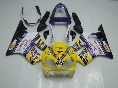 Buy 2001-2003 Yellow White Nastro Azzurro Honda CBR600 F4i Motorbike Fairing