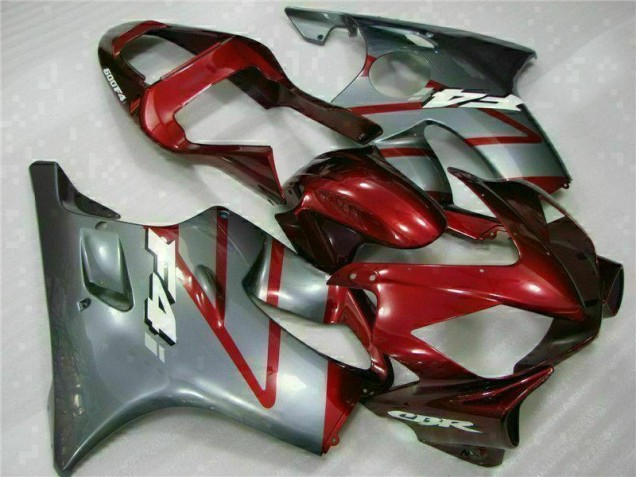 Buy 2001-2003 Red Silver Honda CBR600 F4i Moto Fairings