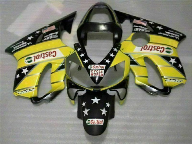 Buy 2001-2003 Yellow Black Castrol Cycle World Honda CBR600 F4i Motorcycle Bodywork Buy 2001-2003 Yellow Black Castrol Cycle World Honda CBR600 F4i Motorcycle Bodywork