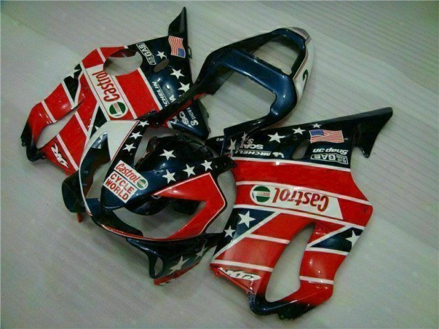 Buy 2001-2003 Red White Blue Castrol Cycle World Honda CBR600 F4i Motorcycle Fairings Kits Buy 2001-2003 Red White Blue Castrol Cycle World Honda CBR600 F4i Motorcycle Fairings Kits