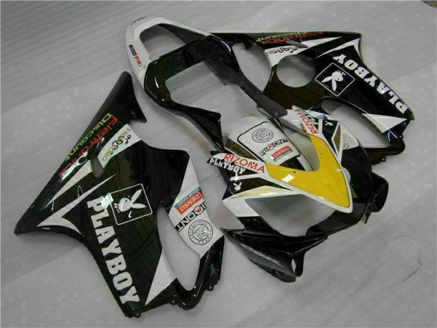 Buy 2001-2003 Yellow Silver Black Playboy Honda CBR600 F4i Motorcycle Fairing Kit Buy 2001-2003 Yellow Silver Black Playboy Honda CBR600 F4i Motorcycle Fairing Kit