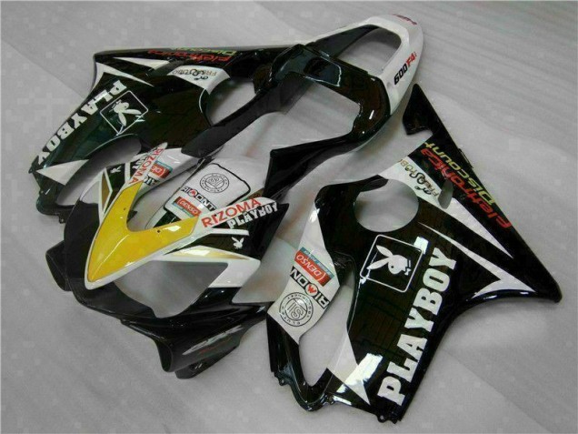 Buy 2001-2003 Yellow Silver Black Playboy Honda CBR600 F4i Motorcycle Fairing Kit Buy 2001-2003 Yellow Silver Black Playboy Honda CBR600 F4i Motorcycle Fairing Kit