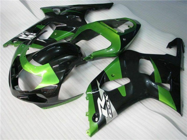 Buy 2001-2003 Green Black Suzuki GSXR 600/750 Motorbike Fairing