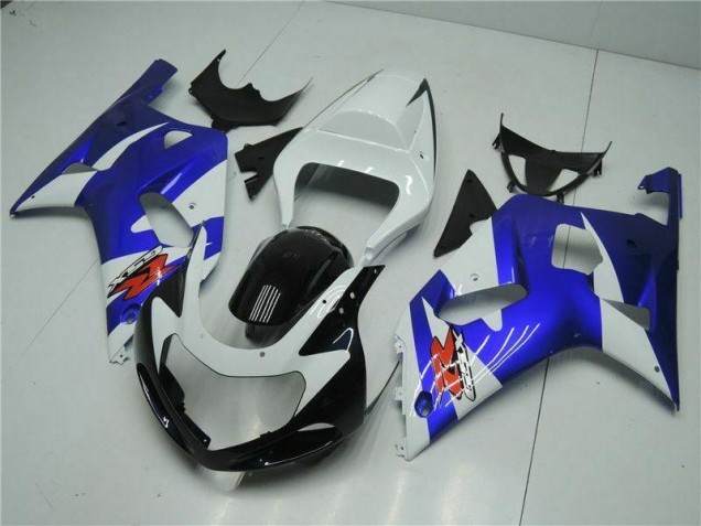Buy 2001-2003 White Blue Suzuki GSXR 600/750 Motorcycle Fairings Kit Buy 2001-2003 White Blue Suzuki GSXR 600/750 Motorcycle Fairings Kit
