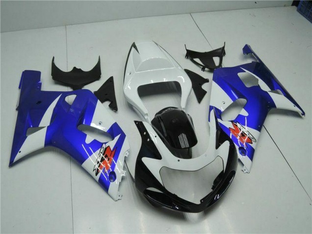 Buy 2001-2003 White Blue Suzuki GSXR 600/750 Motorcycle Fairings Kit Buy 2001-2003 White Blue Suzuki GSXR 600/750 Motorcycle Fairings Kit
