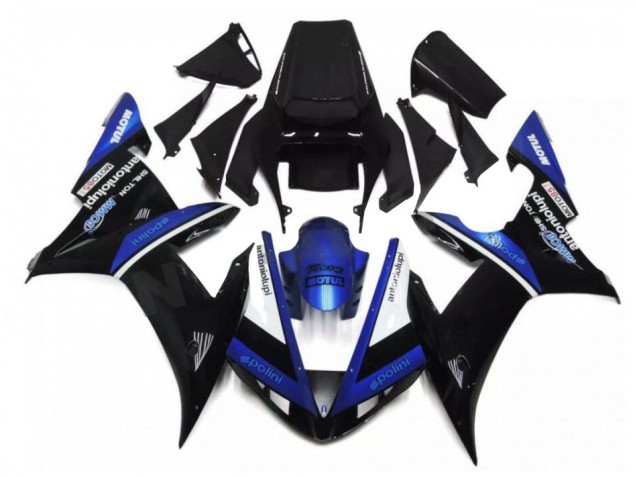 Buy 2002-2003 Black Blue Yamaha YZF R1 Bike Fairing Kit