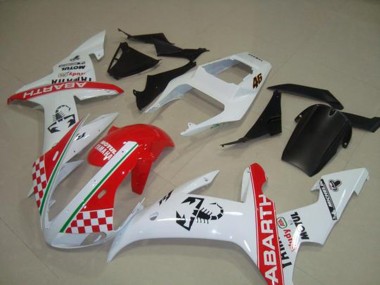 Buy 2002-2003 Red White Flag Yamaha YZF R1 Bike Fairings