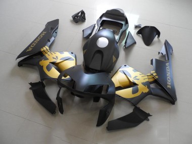 Buy 2003-2004 Black Gold Decal Honda CBR600RR Motorcycle Fairings Kit