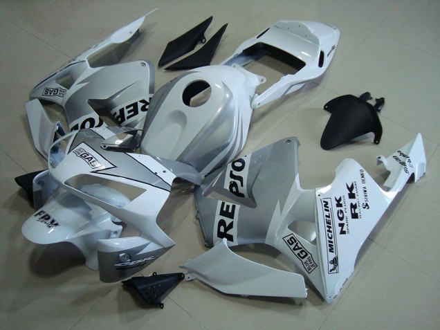 Buy 2003-2004 Repsol White Silver Honda CBR600RR Motorcycle Fairings Kits Buy 2003-2004 Repsol White Silver Honda CBR600RR Motorcycle Fairings Kits