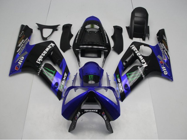 Buy 2003-2004 Blue Monster Kawasaki ZX6R Motorbike Fairing Buy 2003-2004 Blue Monster Kawasaki ZX6R Motorbike Fairing