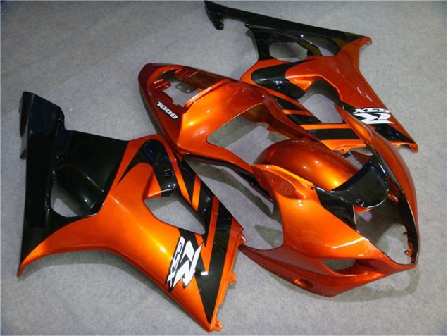 Buy 2003-2004 Orange Black Suzuki GSXR 1000 Motorcycle Fairing Kits