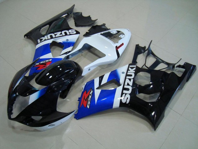 Buy 2003-2004 Black Blue White Suzuki GSXR 1000 Motorcycle Fairing Kit Buy 2003-2004 Black Blue White Suzuki GSXR 1000 Motorcycle Fairing Kit