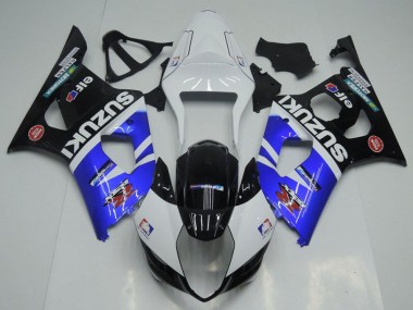Buy 2003-2004 Blue White and Black Suzuki GSXR 1000 Bike Fairings