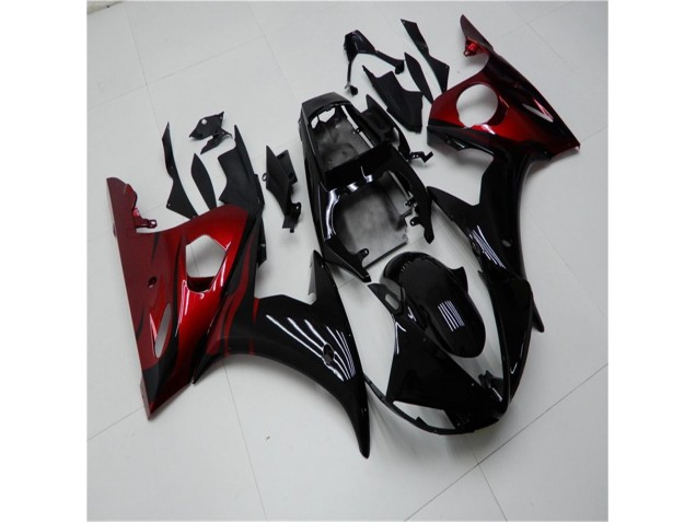 Buy 2003-2005 Black Red Yamaha YZF R6 Motorcycle Replacement Fairings