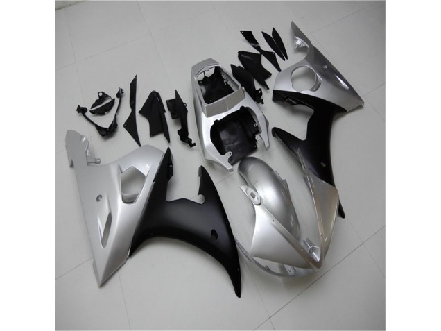Buy 2003-2005 Silver Black Yamaha YZF R6 Motorcylce Fairings Buy 2003-2005 Silver Black Yamaha YZF R6 Motorcylce Fairings