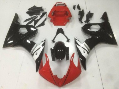 Buy 2003-2005 Red Black White Yamaha YZF R6 Motorbike Fairings