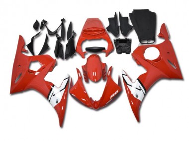 Buy 2003-2005 Red White Yamaha YZF R6 Motorbike Fairing Kits