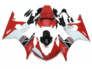 Buy 2003-2005 Red White Black Yamaha YZF R6 Motorcycle Fairings Kits