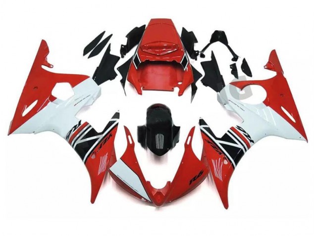 Buy 2003-2005 Red White Black Yamaha YZF R6 Motorcycle Fairings Kits Buy 2003-2005 Red White Black Yamaha YZF R6 Motorcycle Fairings Kits