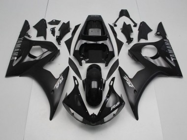 Buy 2003-2005 Black with Silver Decals Yamaha YZF R6 Motorcycle Fairing Kits