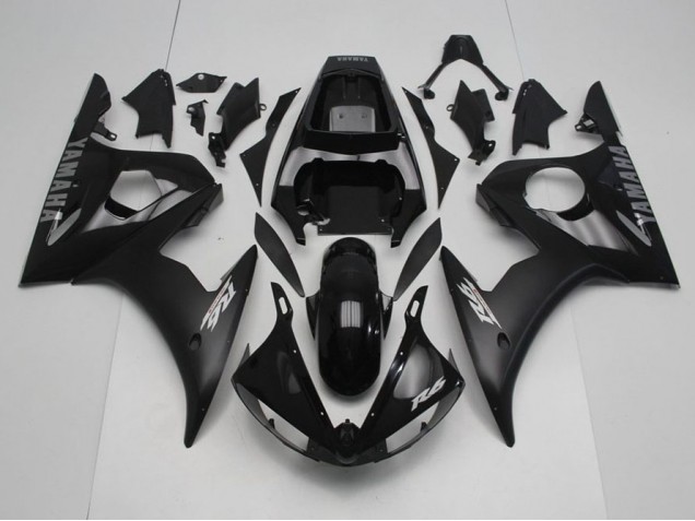 Buy 2003-2005 Black with Silver Decals Yamaha YZF R6 Motorcycle Fairing Kits Buy 2003-2005 Black with Silver Decals Yamaha YZF R6 Motorcycle Fairing Kits