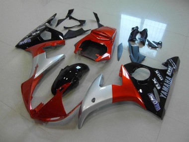 Buy 2003-2005 Orange Silver Black Yamaha YZF R6 Bike Fairings