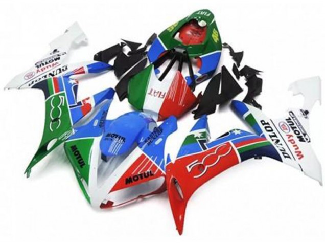 Buy 2004-2006 Green Red Blue White Yamaha YZF R1 Motor Bike Fairings