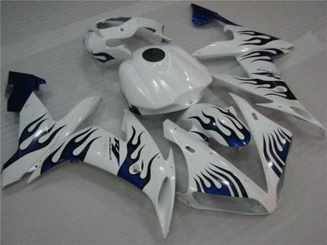 Buy 2004-2006 White Blue Flame Yamaha YZF R1 Replacement Fairings